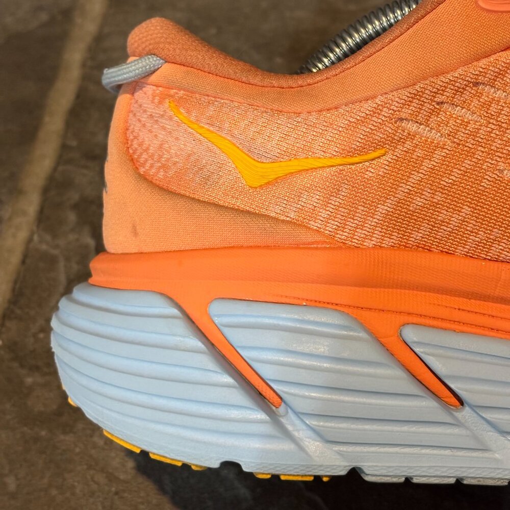 HOKA One One Gaviota 4 Women’s 12B Coral Orange Running Shoes Gorpcore Comfort - Picture 11 of 15